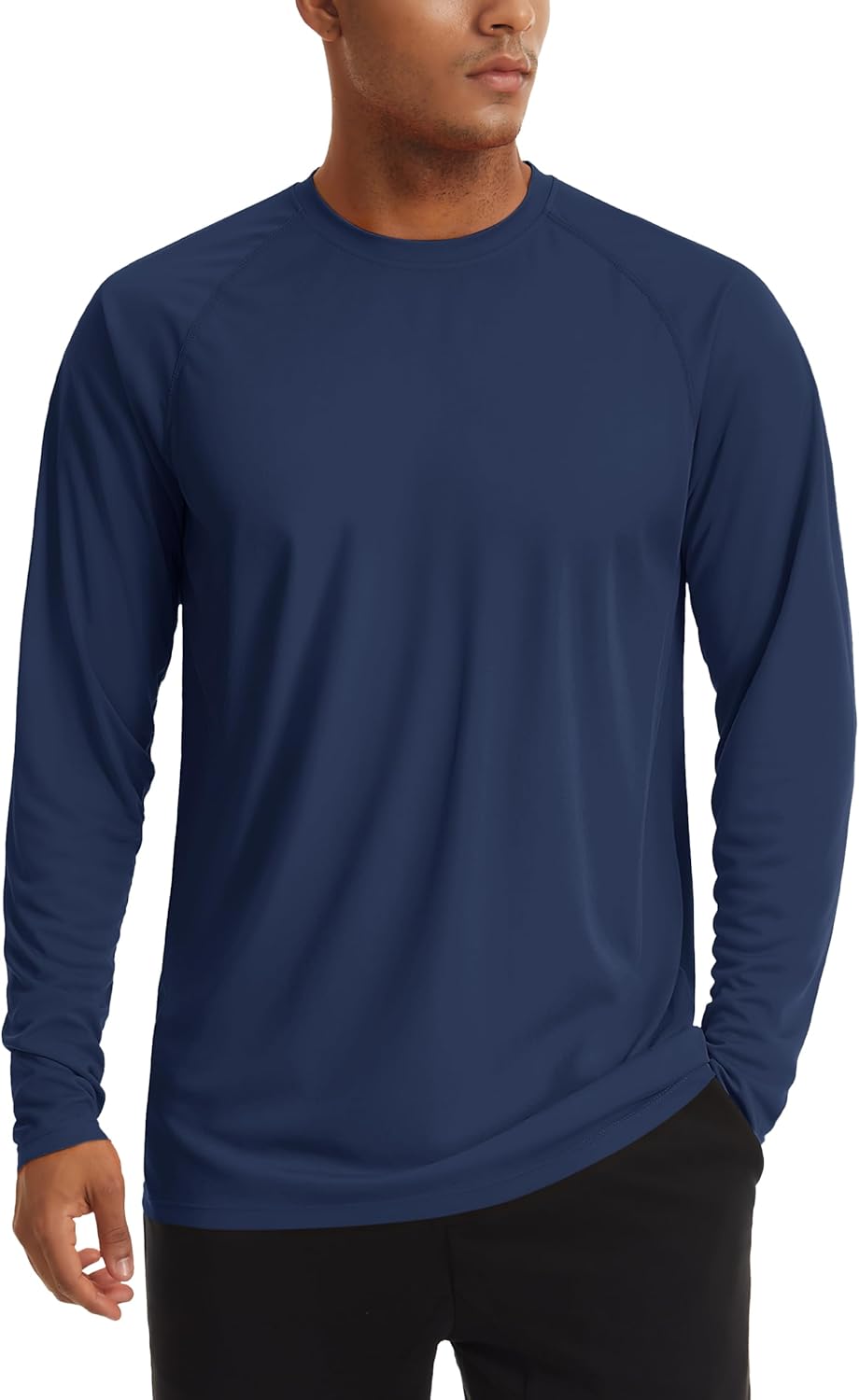 Men Sun Shirt UPF 50+ Long Sleeve UV Protection Lightweight Rash Guard Swim Shirt Quick Dry Fishing T-Shirt