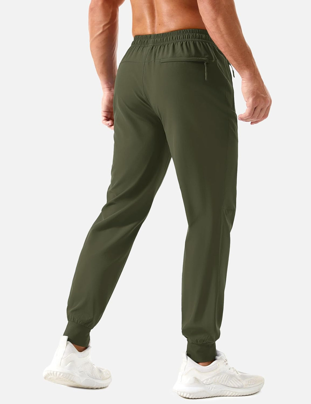 Men Lightweight Athletic Joggers with Zipper Pockets Quick Dry Track Pants for Men Gym Sweatpants Workout Golf